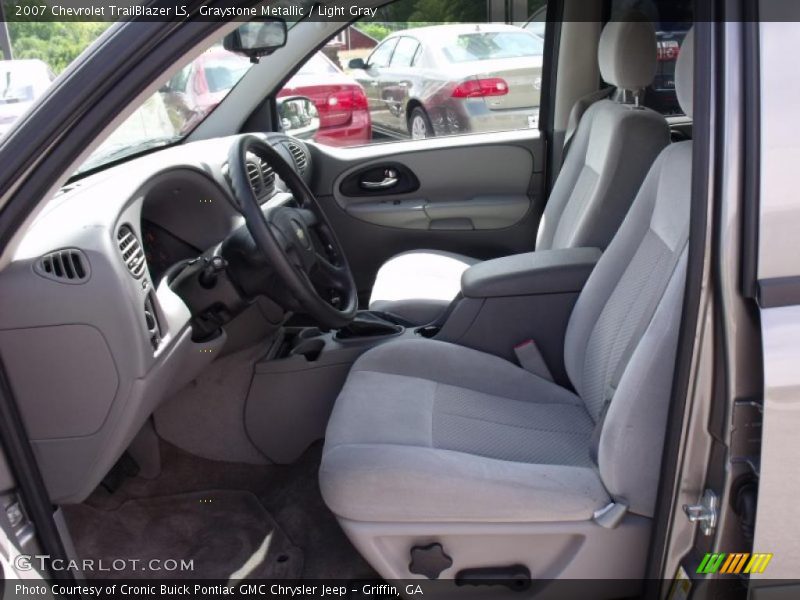 Graystone Metallic / Light Gray 2007 Chevrolet TrailBlazer LS