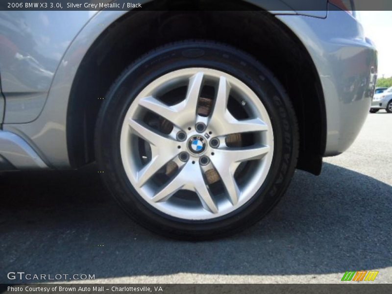Silver Grey Metallic / Black 2006 BMW X3 3.0i