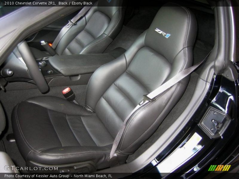  2010 Corvette ZR1 Ebony Black Interior