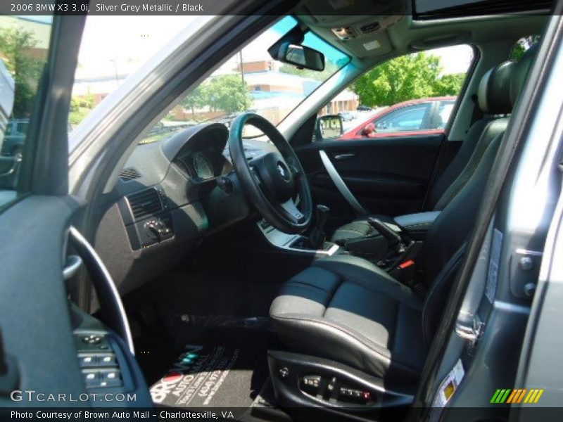 Silver Grey Metallic / Black 2006 BMW X3 3.0i