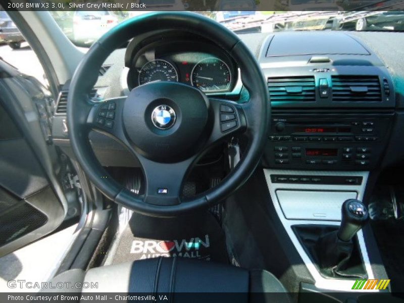 Silver Grey Metallic / Black 2006 BMW X3 3.0i
