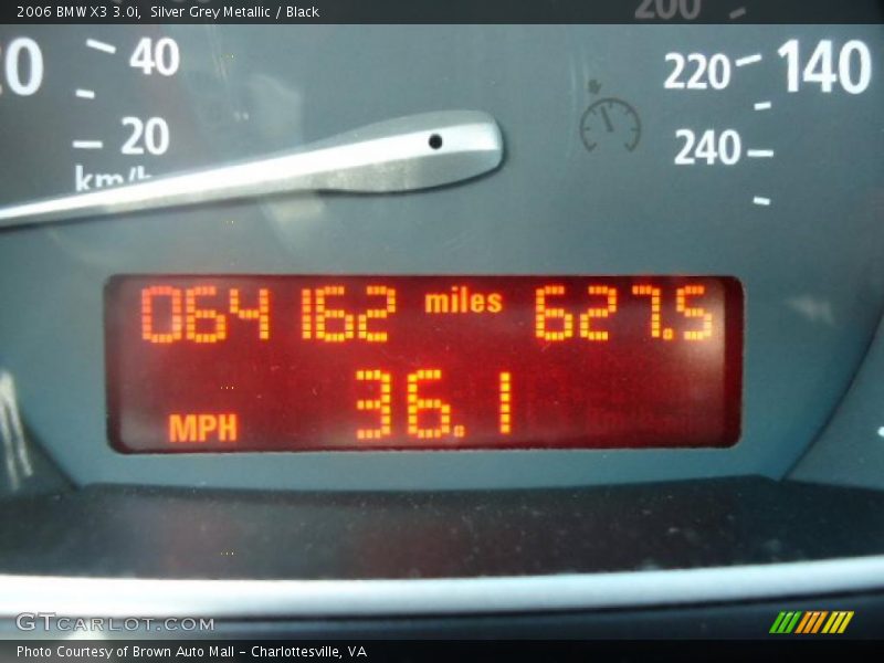 Silver Grey Metallic / Black 2006 BMW X3 3.0i