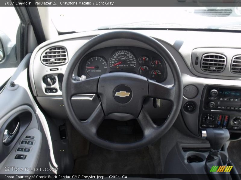 Graystone Metallic / Light Gray 2007 Chevrolet TrailBlazer LS