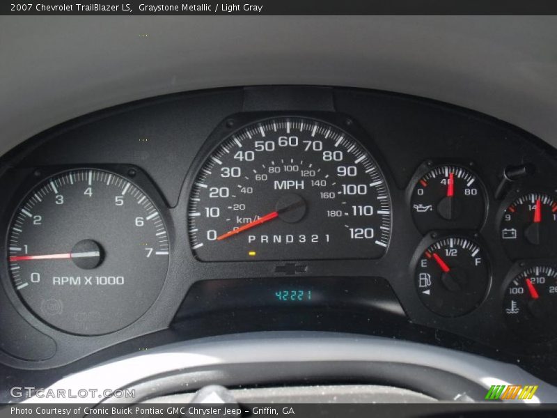 Graystone Metallic / Light Gray 2007 Chevrolet TrailBlazer LS