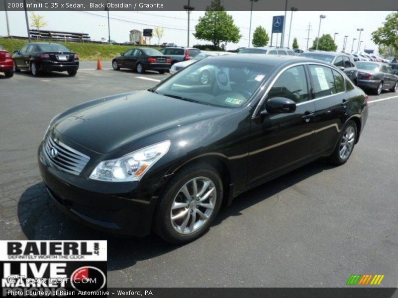 Black Obsidian / Graphite 2008 Infiniti G 35 x Sedan