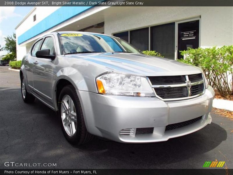 Bright Silver Metallic / Dark Slate Gray/Light Slate Gray 2008 Dodge Avenger SXT