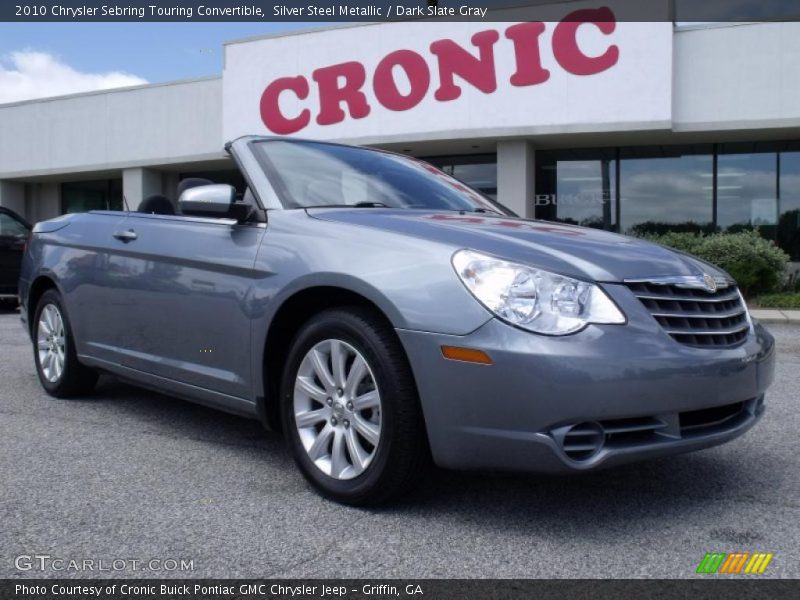 Silver Steel Metallic / Dark Slate Gray 2010 Chrysler Sebring Touring Convertible