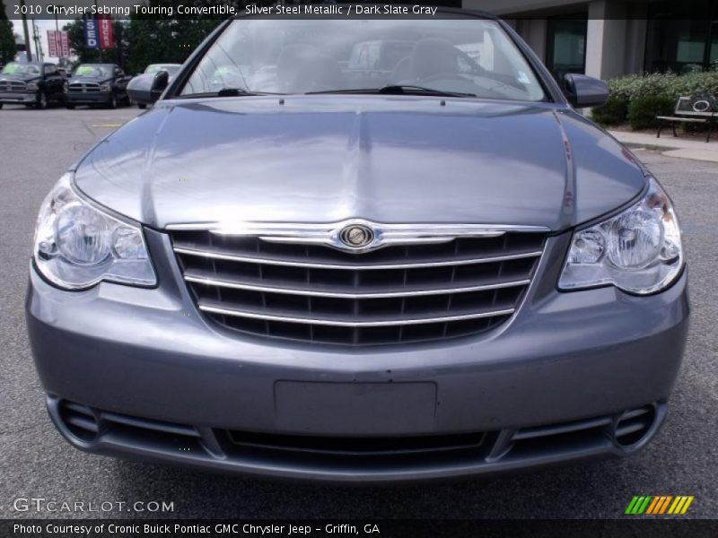 Silver Steel Metallic / Dark Slate Gray 2010 Chrysler Sebring Touring Convertible