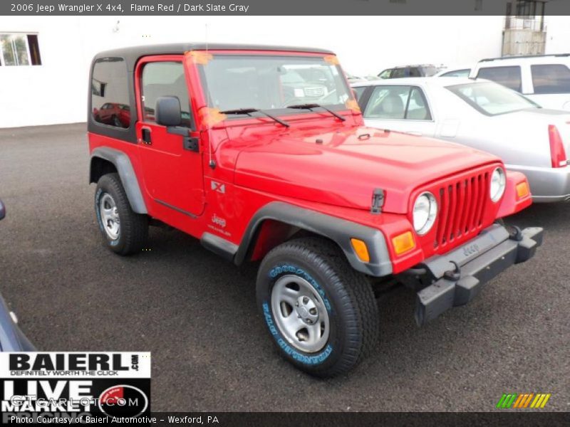 Flame Red / Dark Slate Gray 2006 Jeep Wrangler X 4x4