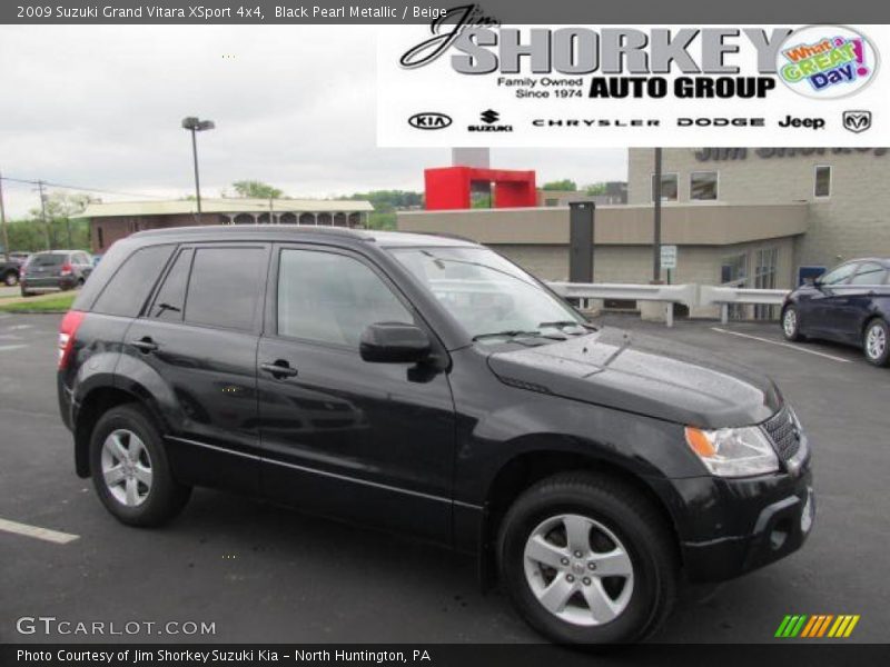 Black Pearl Metallic / Beige 2009 Suzuki Grand Vitara XSport 4x4