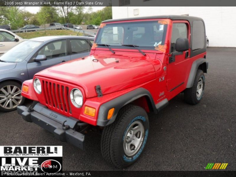 Flame Red / Dark Slate Gray 2006 Jeep Wrangler X 4x4