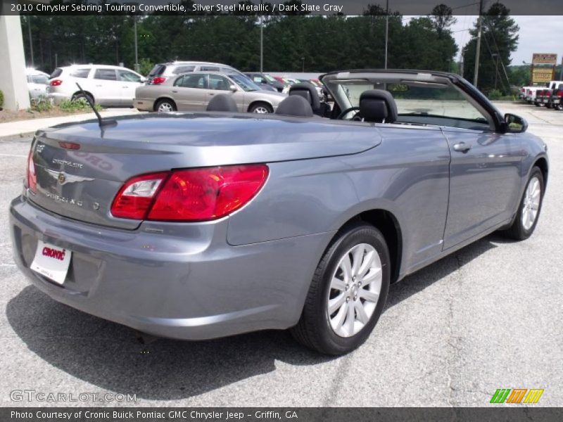 Silver Steel Metallic / Dark Slate Gray 2010 Chrysler Sebring Touring Convertible