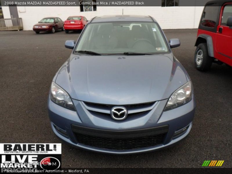 Cosmic Blue Mica / MAZDASPEED Black 2008 Mazda MAZDA3 MAZDASPEED Sport