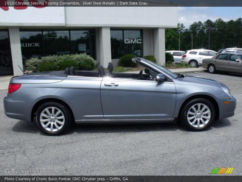 Silver Steel Metallic / Dark Slate Gray 2010 Chrysler Sebring Touring Convertible