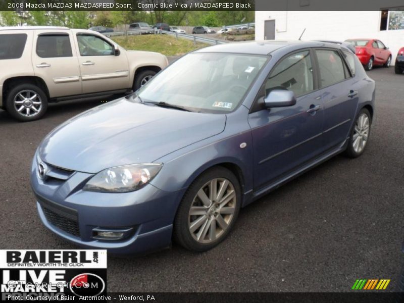 Cosmic Blue Mica / MAZDASPEED Black 2008 Mazda MAZDA3 MAZDASPEED Sport