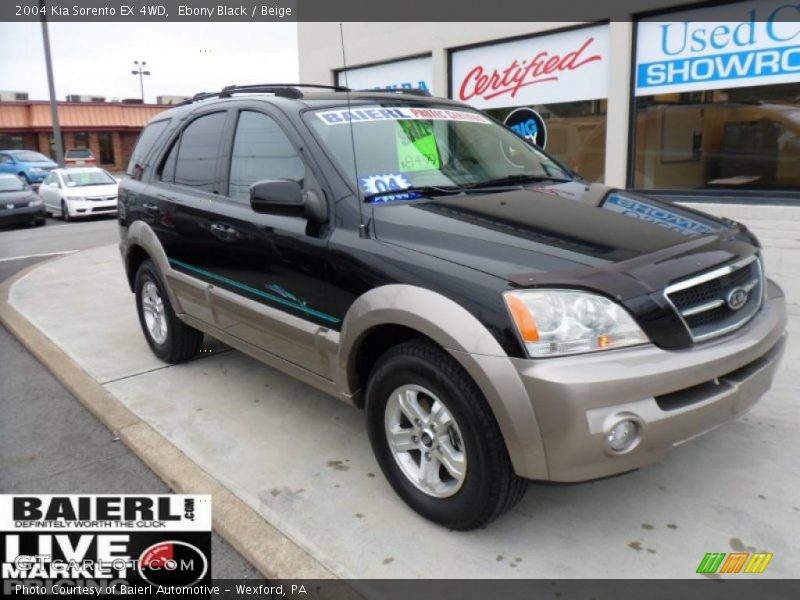 Ebony Black / Beige 2004 Kia Sorento EX 4WD
