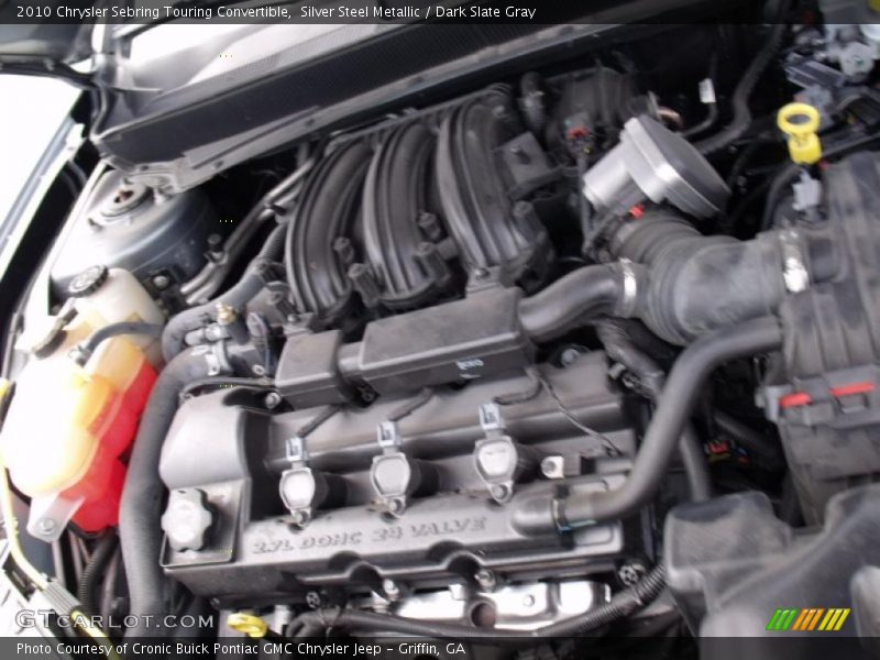 Silver Steel Metallic / Dark Slate Gray 2010 Chrysler Sebring Touring Convertible