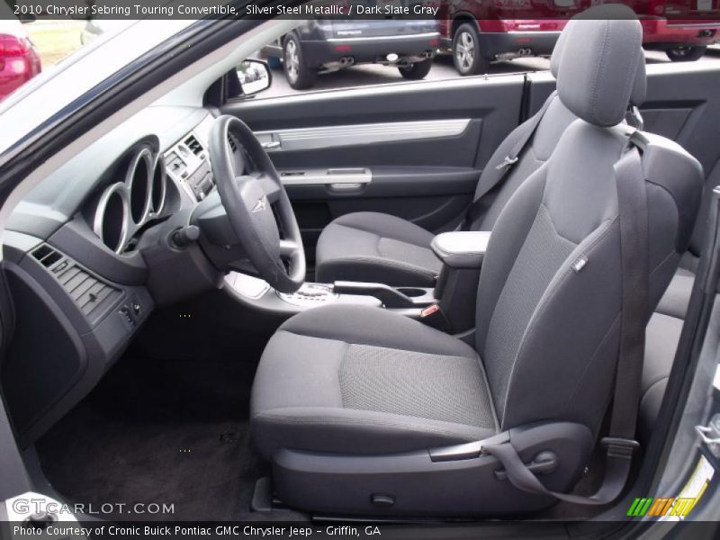 Silver Steel Metallic / Dark Slate Gray 2010 Chrysler Sebring Touring Convertible