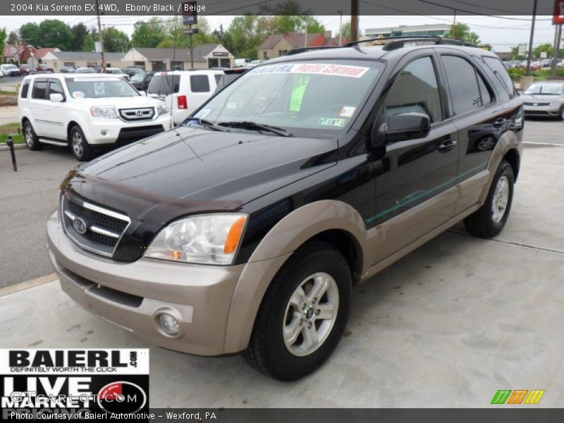 Ebony Black / Beige 2004 Kia Sorento EX 4WD