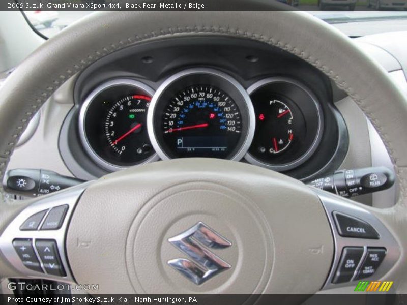 Black Pearl Metallic / Beige 2009 Suzuki Grand Vitara XSport 4x4