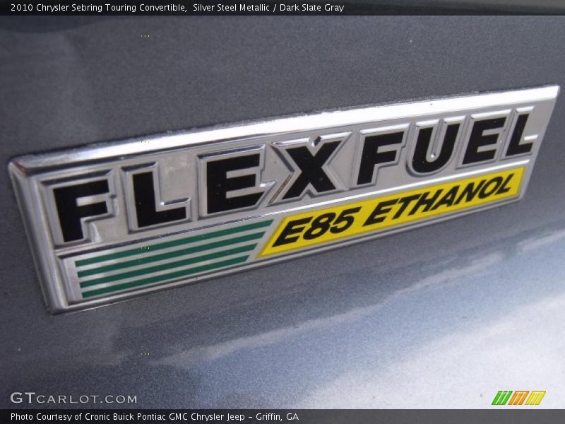 Silver Steel Metallic / Dark Slate Gray 2010 Chrysler Sebring Touring Convertible