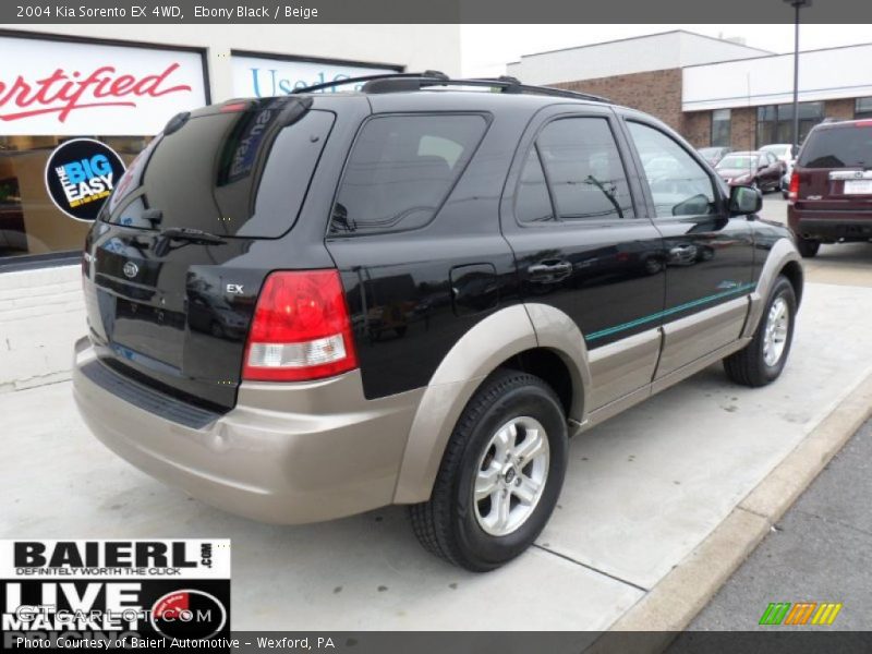 Ebony Black / Beige 2004 Kia Sorento EX 4WD