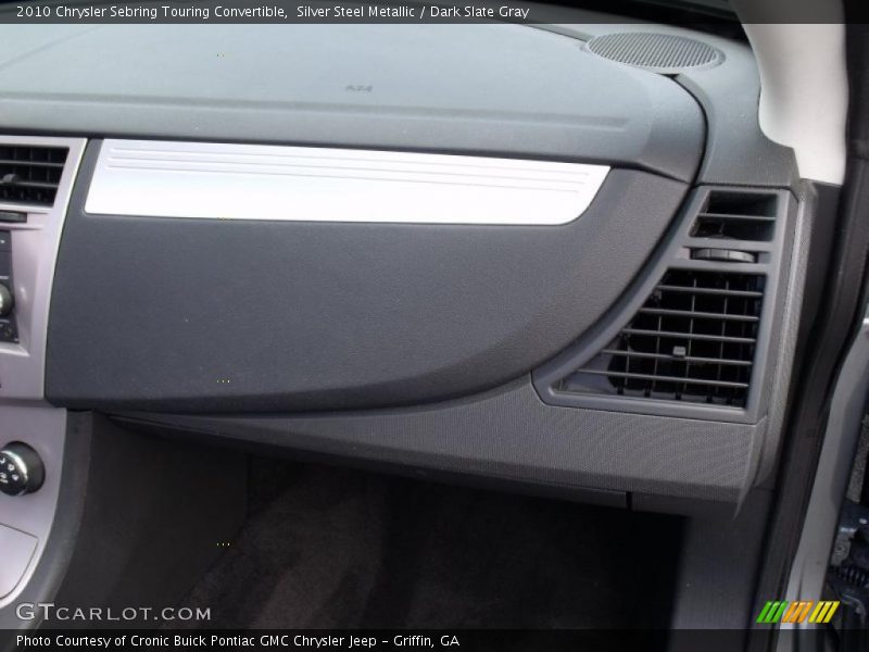 Silver Steel Metallic / Dark Slate Gray 2010 Chrysler Sebring Touring Convertible