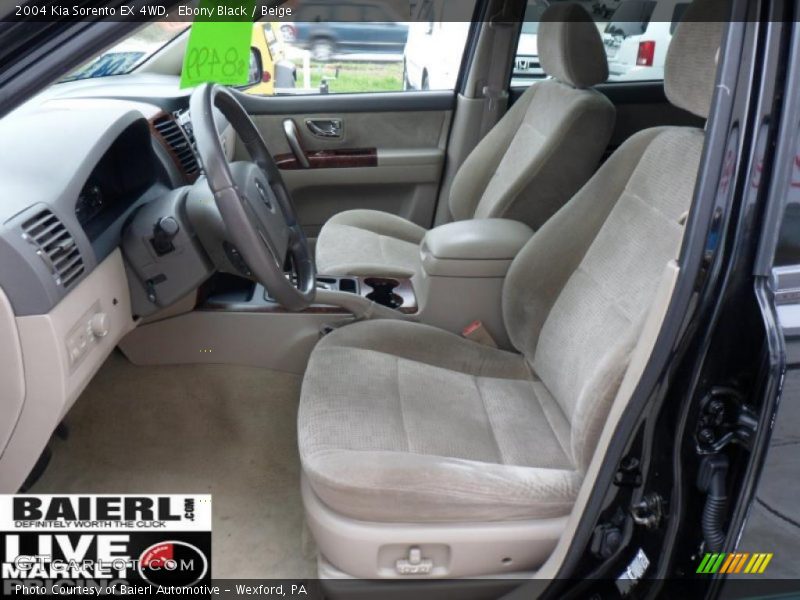 Ebony Black / Beige 2004 Kia Sorento EX 4WD