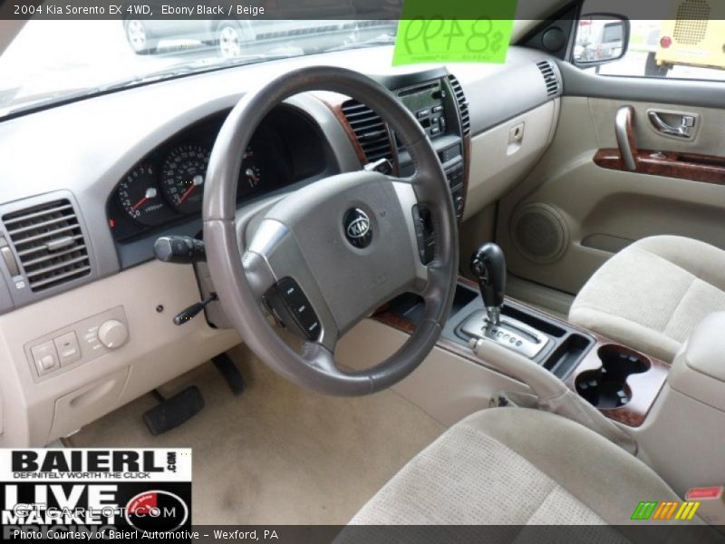 Ebony Black / Beige 2004 Kia Sorento EX 4WD