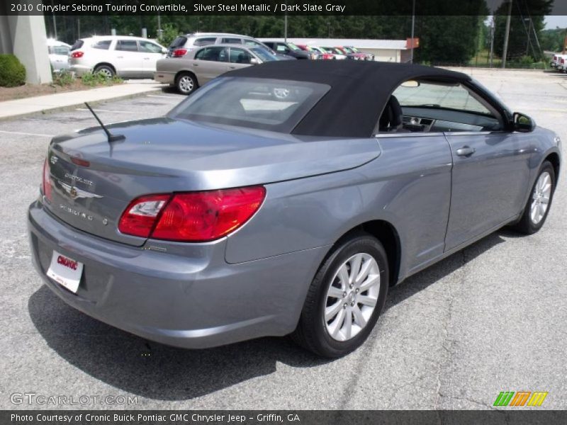 Silver Steel Metallic / Dark Slate Gray 2010 Chrysler Sebring Touring Convertible