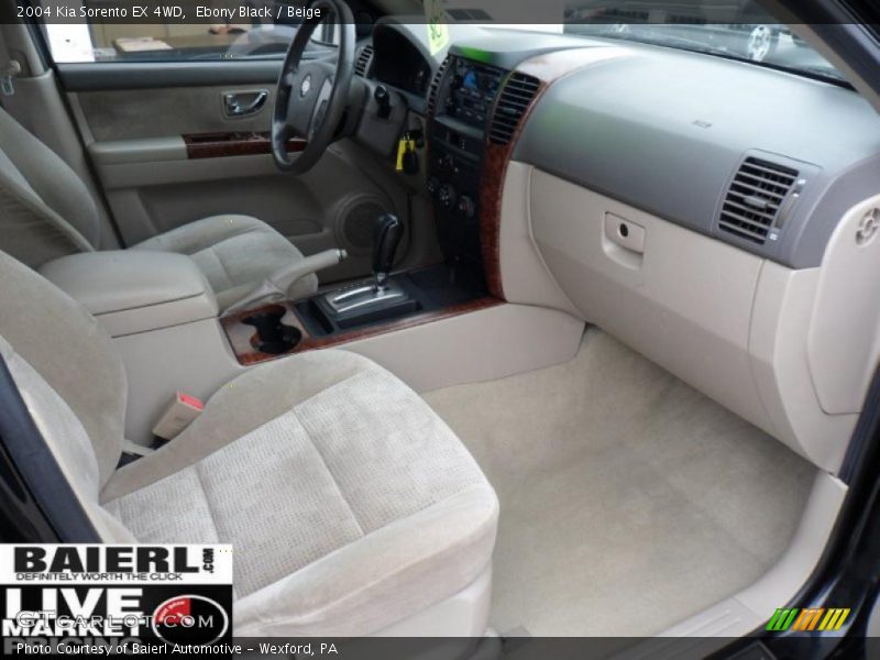 Ebony Black / Beige 2004 Kia Sorento EX 4WD
