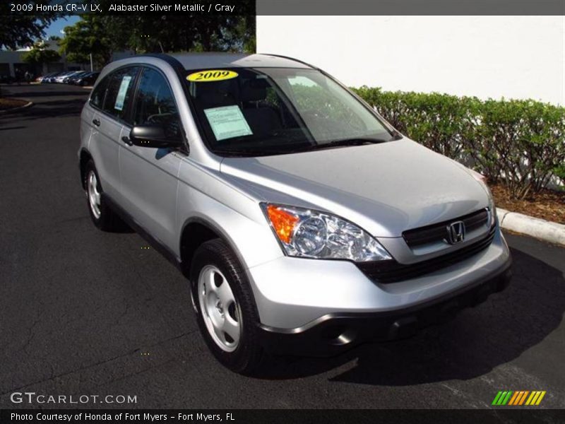 Alabaster Silver Metallic / Gray 2009 Honda CR-V LX