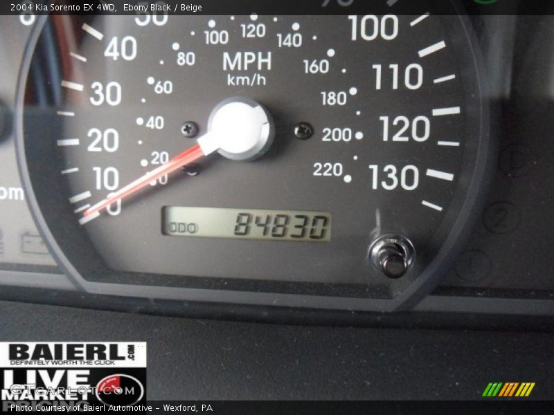 Ebony Black / Beige 2004 Kia Sorento EX 4WD