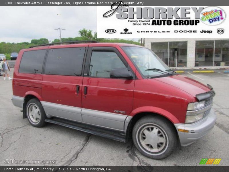 Light Carmine Red Metallic / Medium Gray 2000 Chevrolet Astro LS Passenger Van