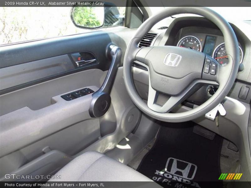 Alabaster Silver Metallic / Gray 2009 Honda CR-V LX