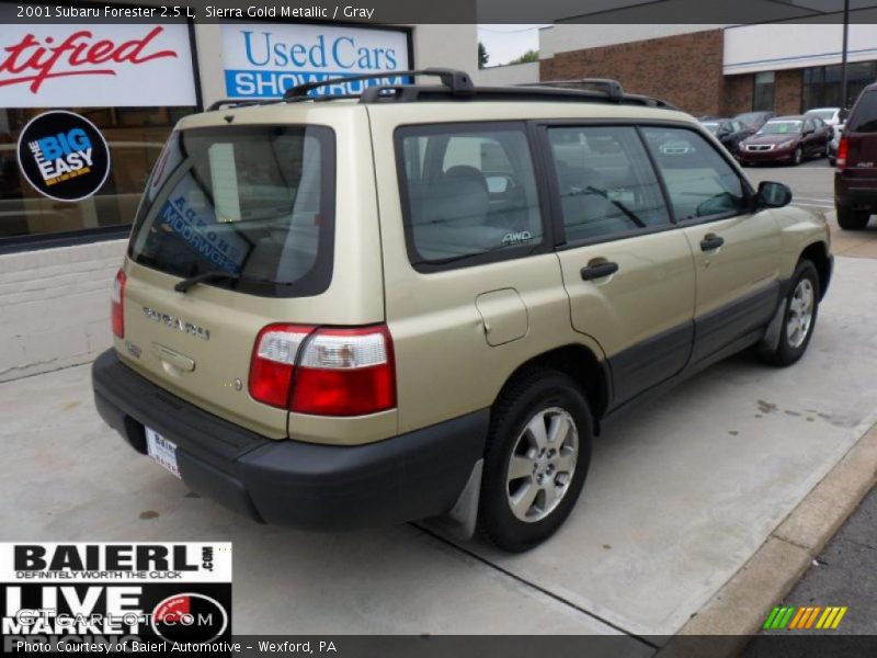 Sierra Gold Metallic / Gray 2001 Subaru Forester 2.5 L