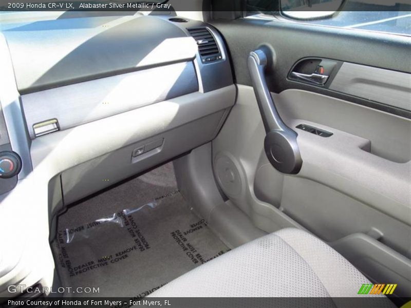 Alabaster Silver Metallic / Gray 2009 Honda CR-V LX