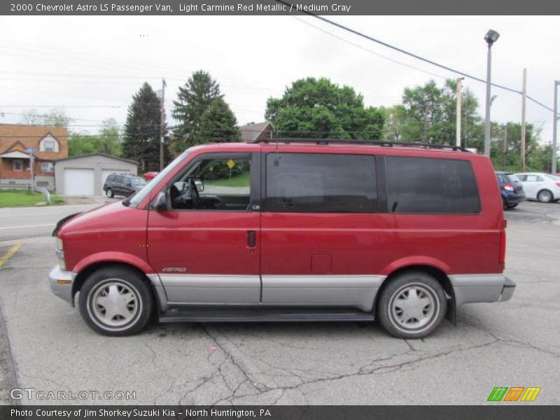 Light Carmine Red Metallic / Medium Gray 2000 Chevrolet Astro LS Passenger Van