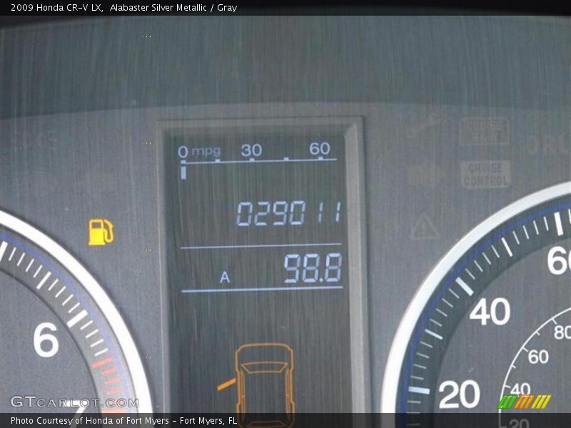 Alabaster Silver Metallic / Gray 2009 Honda CR-V LX