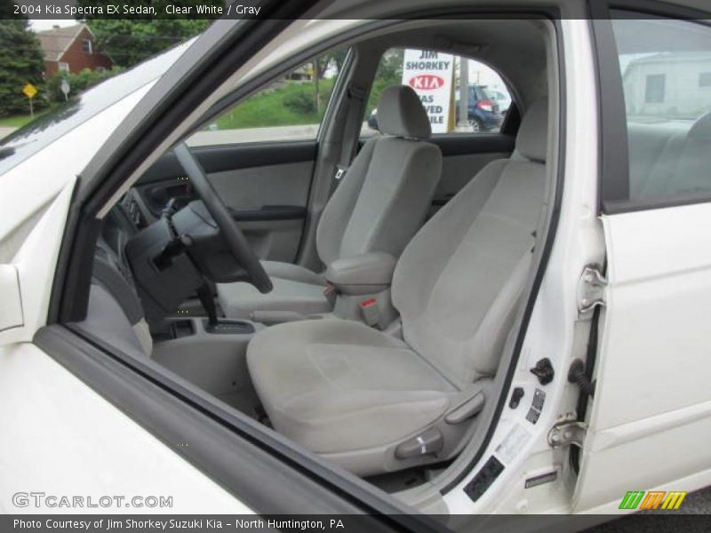 Clear White / Gray 2004 Kia Spectra EX Sedan