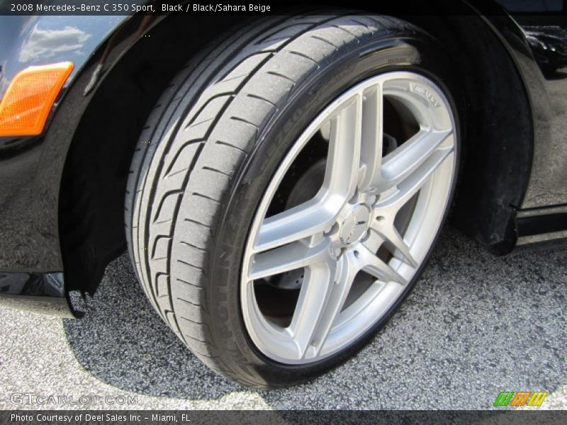 Black / Black/Sahara Beige 2008 Mercedes-Benz C 350 Sport