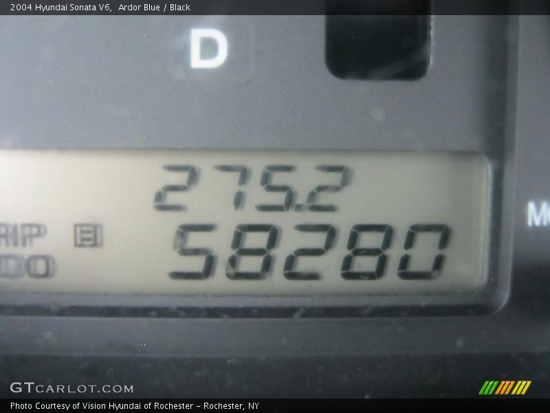 Ardor Blue / Black 2004 Hyundai Sonata V6