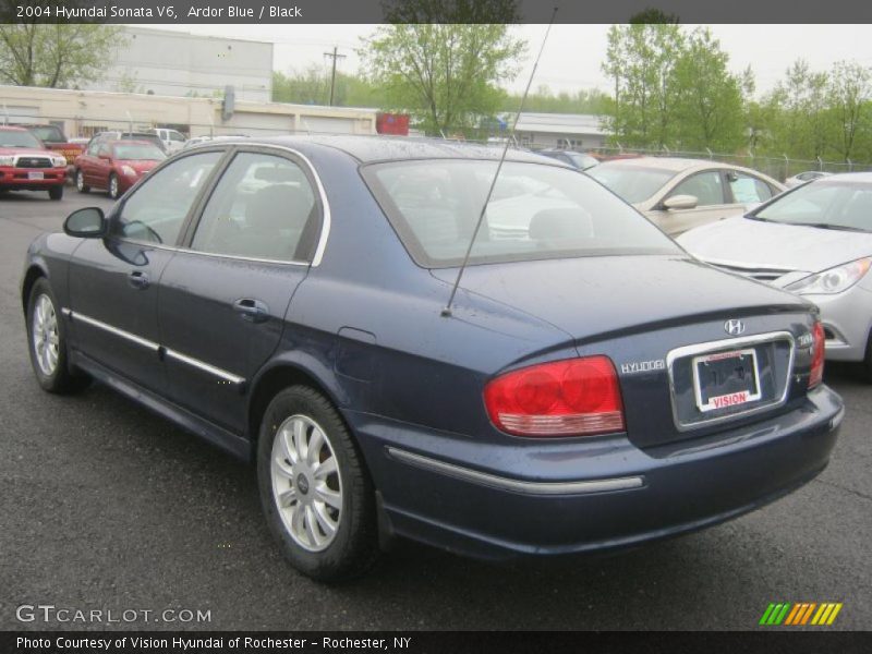 Ardor Blue / Black 2004 Hyundai Sonata V6