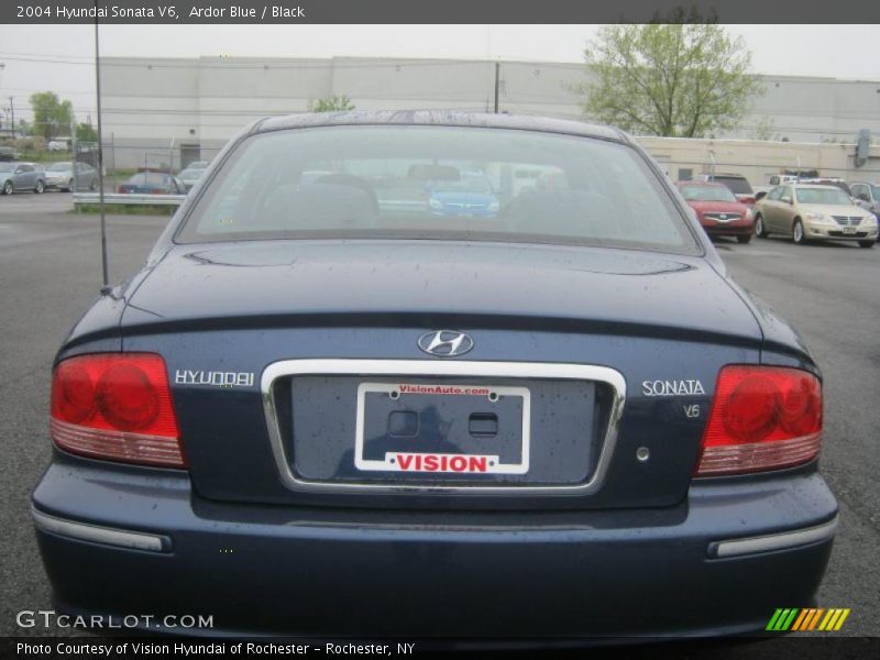 Ardor Blue / Black 2004 Hyundai Sonata V6