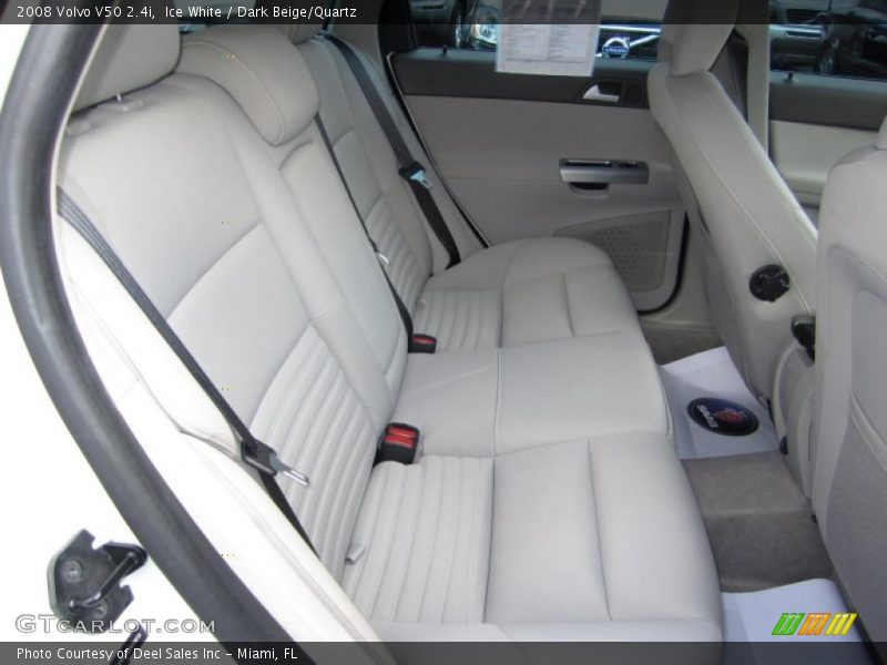 Ice White / Dark Beige/Quartz 2008 Volvo V50 2.4i