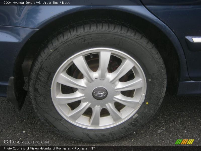 Ardor Blue / Black 2004 Hyundai Sonata V6