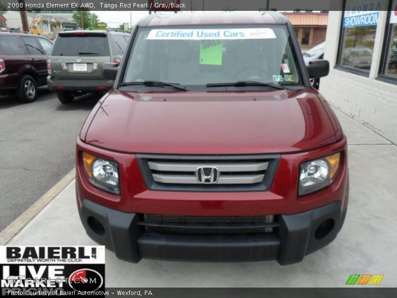 Tango Red Pearl / Gray/Black 2008 Honda Element EX AWD