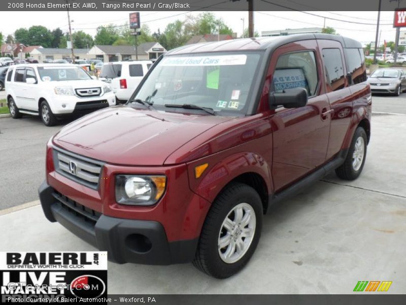 Tango Red Pearl / Gray/Black 2008 Honda Element EX AWD