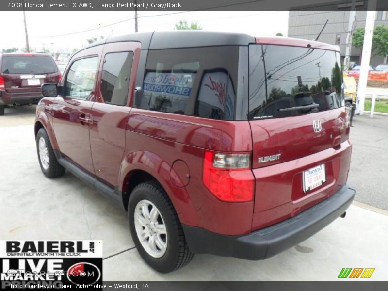 Tango Red Pearl / Gray/Black 2008 Honda Element EX AWD