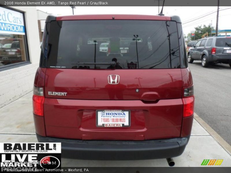 Tango Red Pearl / Gray/Black 2008 Honda Element EX AWD